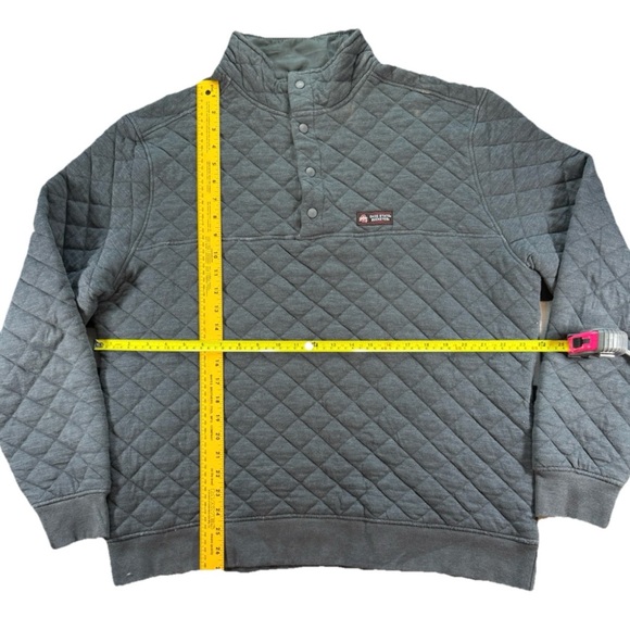 Ohio State Buckeyes Quilted Snap Pullover Men's XL Gray Football NCAA Preppy - Picture 3 of 4